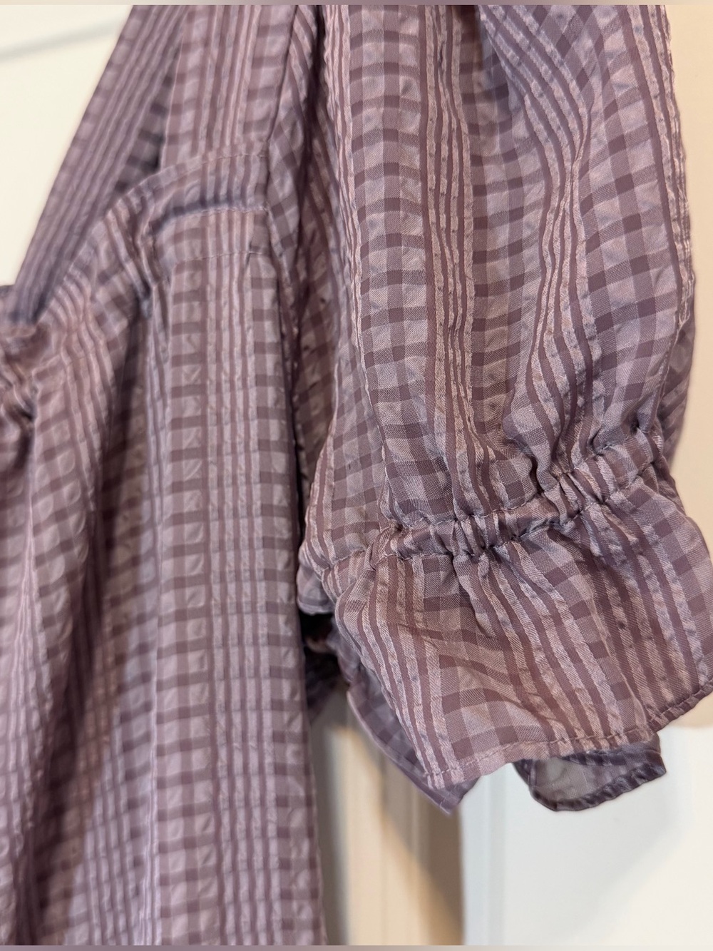 Madewell Square-Neck Tiered Midi Dress in Textured Seersucker - Picture 6 of 16